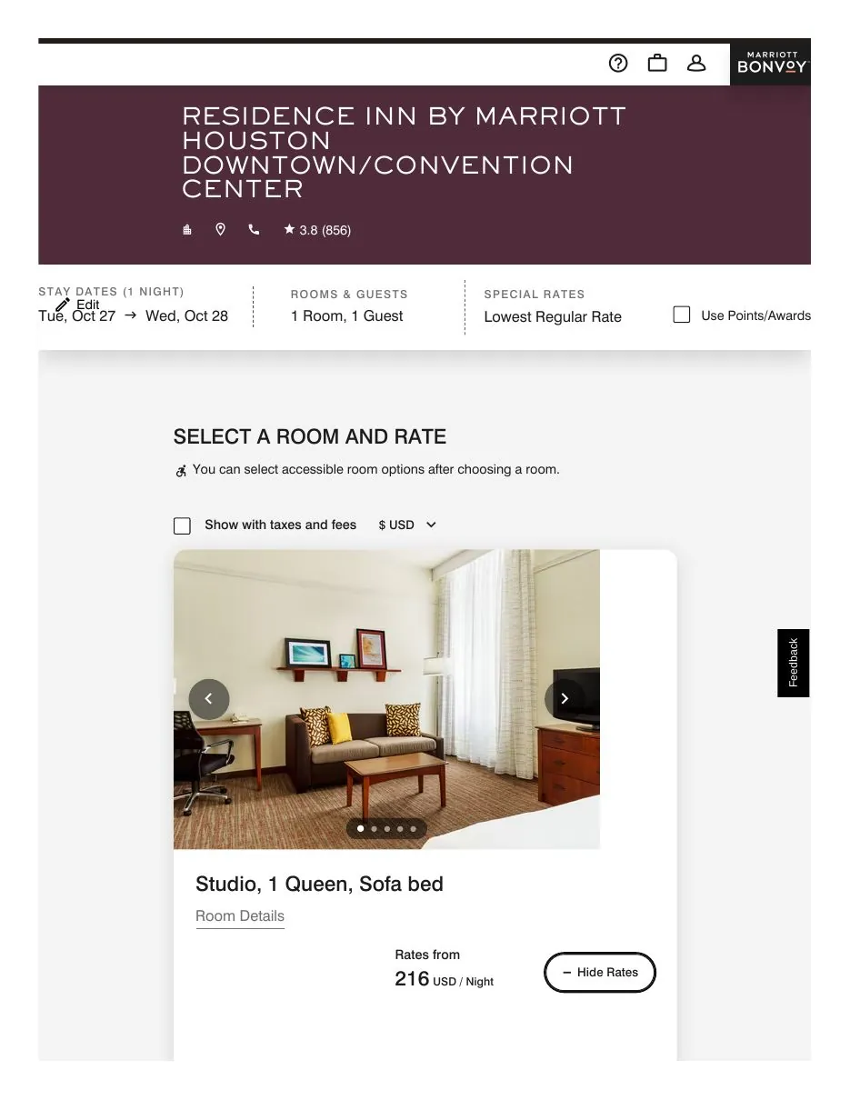 Expanded rate list: Flexible Rate and Prepay rate groups with Select buttons